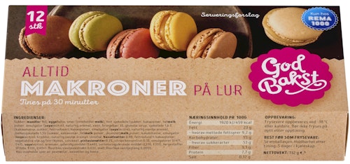 Makroner 12 stk, 132 g