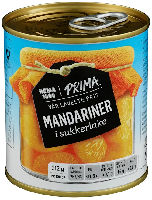Bilde: © Prima / Oda Prima Mandariner Hermetisk