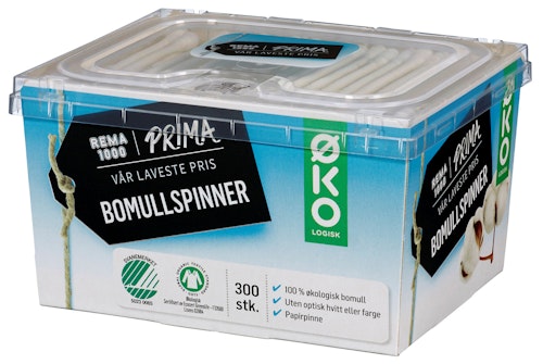 Bilde: © Prima / Oda Prima Bomullspinner Med Papirpinne