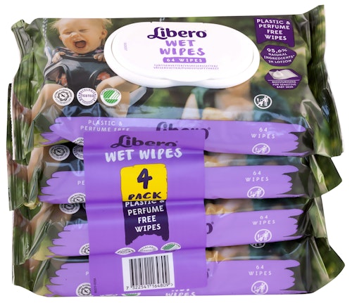 Bilde: © Libero / Oda Libero Libero Våtservietter 4-pk 256 stk, 256 stk