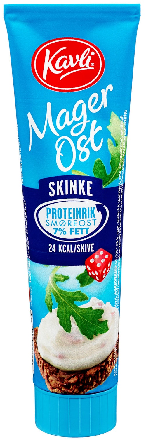 Bilde: © Kavli / Kolonial.no Kavli Mager Skinkeost Tube, 175 g