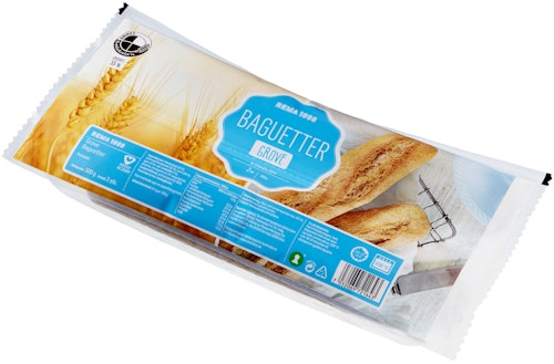 Bilde: © REMA 1000 / Kolonial.no REMA 1000 Baguetter Grove 300 g
