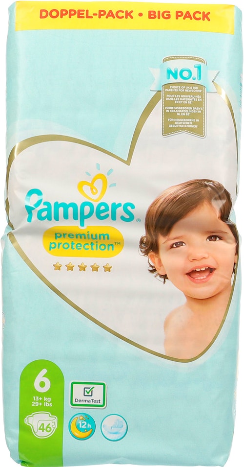 Bilde: © Pampers / Oda Pampers Bleie Premium Protection S6 13-18kg, 46 stk