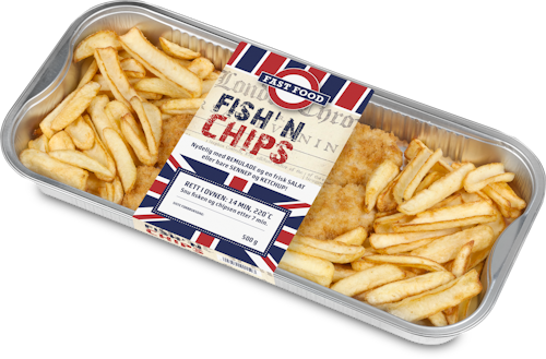 Fish and Chips Rett i Ovnen, 500 g