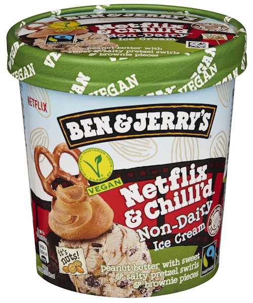 Bilde: © Ben & Jerry's / Kolonial.no Ben & Jerry's Non-Dairy Netflix & Chilll'd 465 ml