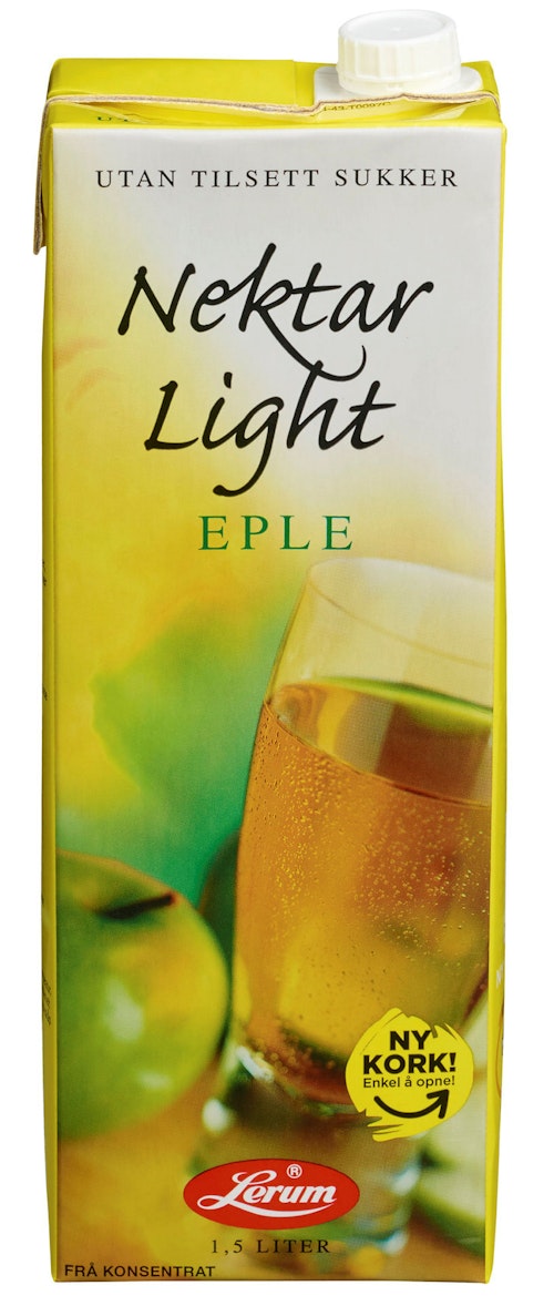 Bilde: © Lerum / Kolonial.no Lerum Light Eplenektar 1,5 l