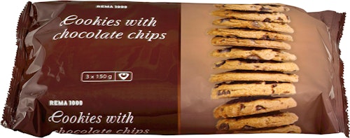 Bilde: © REMA 1000 / Kolonial.no REMA 1000 Cookies Choc Chip 450 g