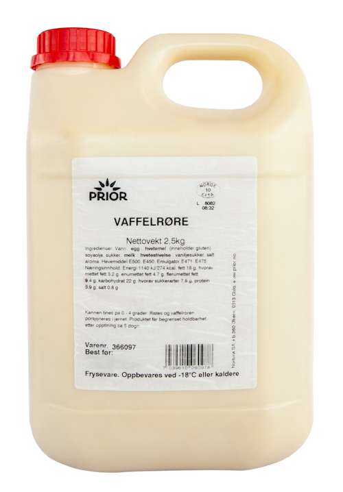 Bilde: © Prior / Kolonial.no Prior Vaffelrøre på Kanne 2,5 l
