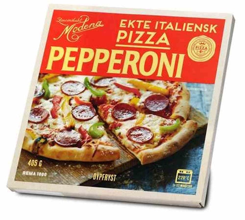 Bilde: © REMA 1000 / Kolonial.no REMA 1000 Pizza Pepperoni 405 g