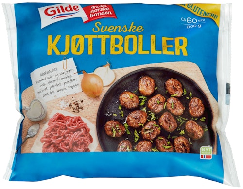 Bilde: © Gilde / Kolonial.no Gilde Svenske Kjøttboller Ca 60 stk
