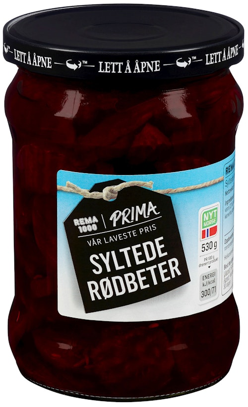 Bilde: © Prima / Kolonial.no Prima Rødbeter 530 g