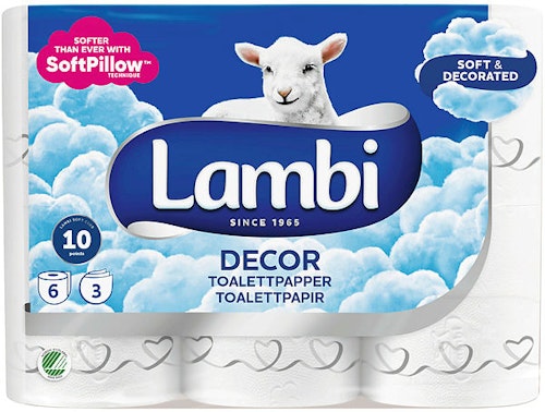 Bilde: © Lambi / Kolonial.no Lambi Toalettpapir Lambi 6 stk