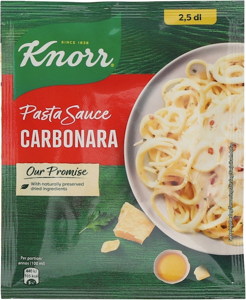 Bilde: © Knorr / Kolonial.no Knorr Pastasaus Carbonara 27 g