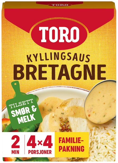 Bilde: © Toro / Oda Toro Bretagne Kyllingsaus Familiepakke