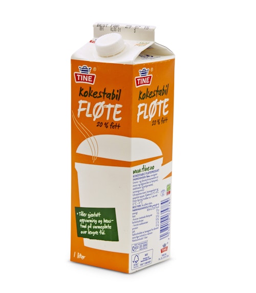 Bilde: © Tine / Kolonial.no Tine Fløte Kokestabil 20% 1 l