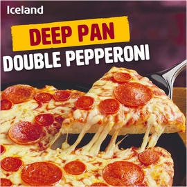 Bilde: © Iceland / Kolonial.no Iceland Dobbel Pepperoni Pizza Deep Pan, 346 g