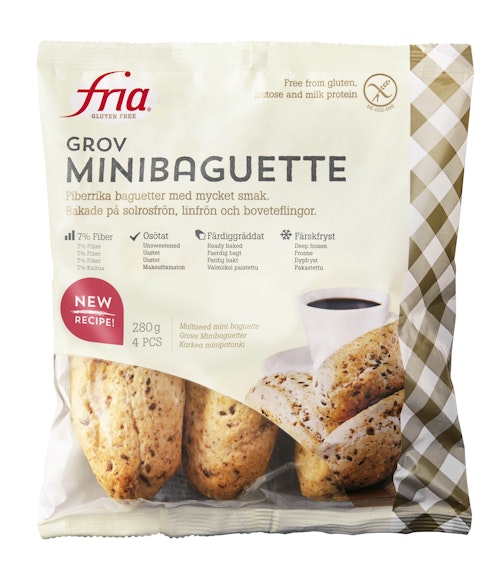 Bilde: © Fria / Oda Fria Grove Baguetter Glutenfri