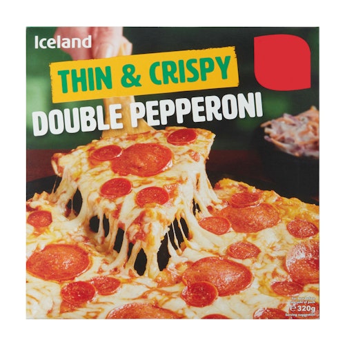 Bilde: © Iceland / Oda Iceland Dobbel Pepperoni Pizza Thin & Crispy, 320 g