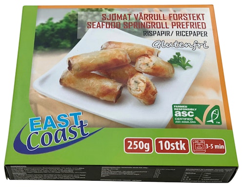 Bilde: © East Coast / Oda East Coast Vårruller Med Scampi Glutenfri forstekt