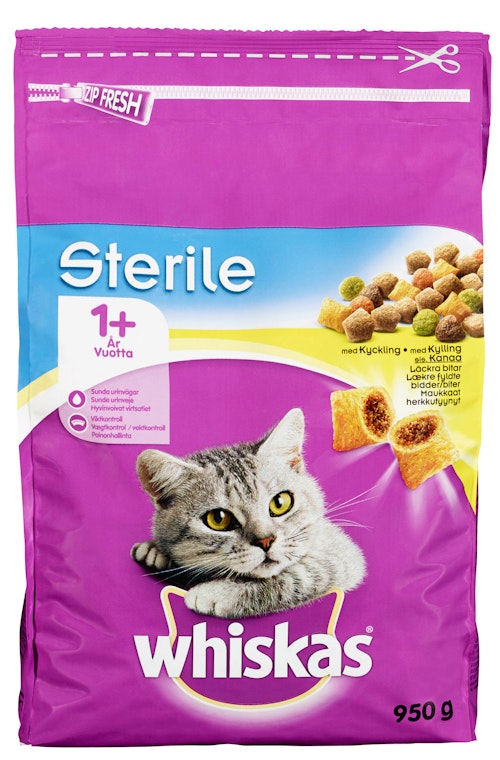 Bilde: © Whiskas / Oda Whiskas Whiskas 1+ Sterile Kylling 950 g