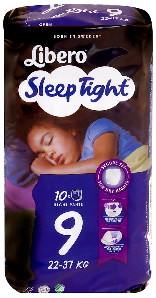 Bilde: © Libero / Oda Libero Libero Sleep Tight S9, 22-37 kg, 10 stk