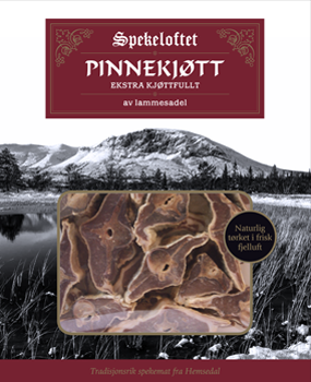 Bilde: © Spekeloftet / Kolonial.no Spekeloftet Kjøttfullt Pinnekjøtt Lammesadel, ca. 1,5 kg