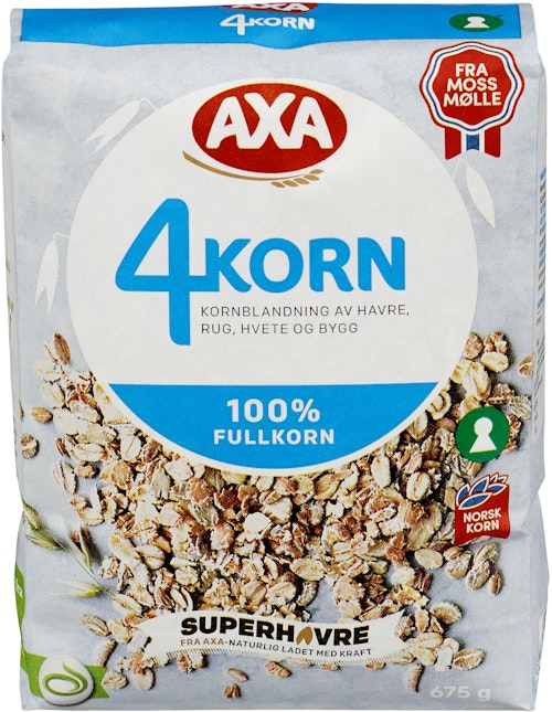 Bilde: © AXA / Kolonial.no AXA 4 Korn 675 g