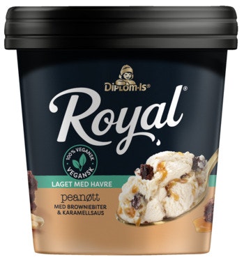 Bilde: © Diplom-Is / Oda Diplom-Is Royal Havre Peanøtt og Browniebiter 0,5 l