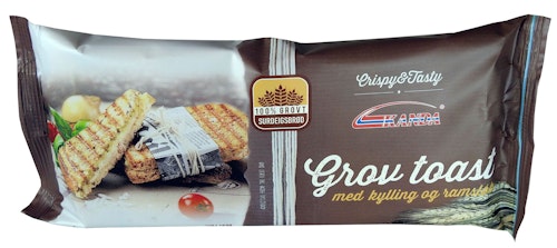 Bilde: © Kanda / Oda Kanda Grov Toast Med Kylling & Ramsløk