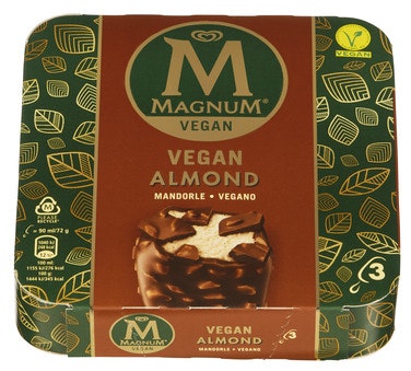 Bilde: © Magnum / Oda Magnum Magnum Vegan Almond 3 stk, 270 ml