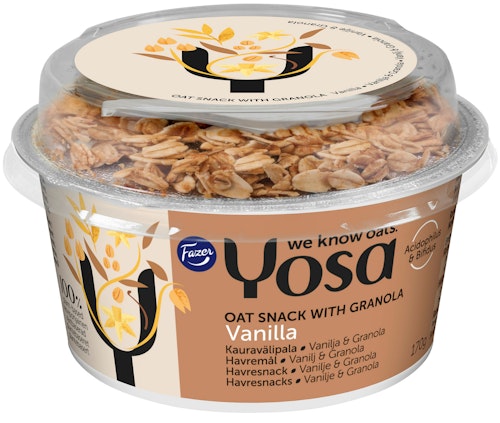 Bilde: © Yosa / Kolonial.no Yosa Havresnacks Vanilje & Granola 170 g