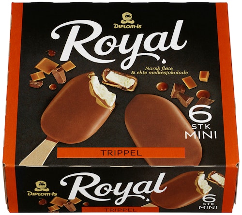 Bilde: © Diplom-Is / Kolonial.no Diplom-Is Royal Trippel Mini 6 stk