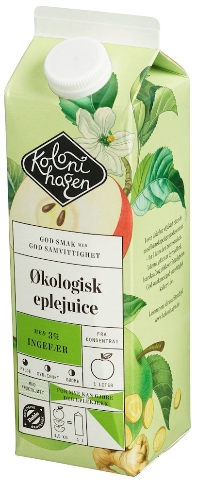 Kolonihagen Eple- og Ingefærjuice Økologisk