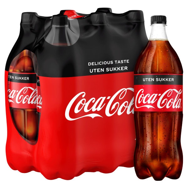 Coca-Cola Uten Sukker 6 x 1,5l