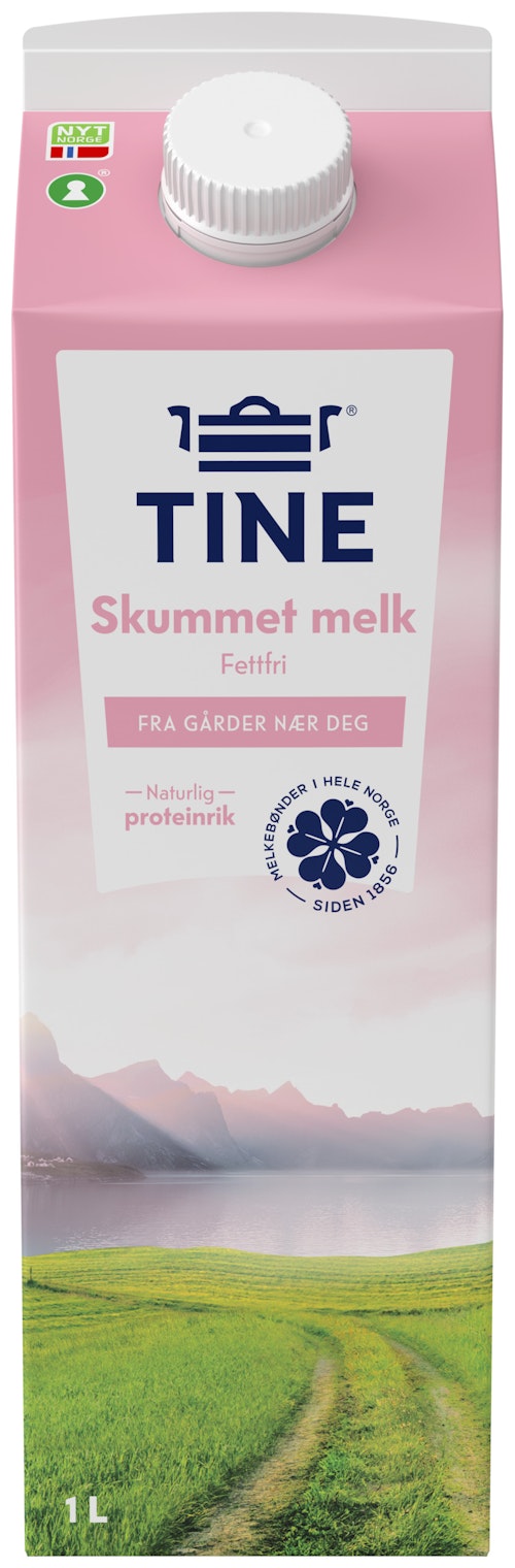 Bilde: © Tine / Kolonial.no Tine TineMelk Skummet 0,1%, 1 l