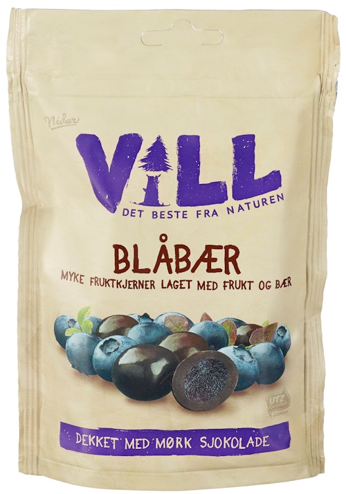 Bilde: © Vill / Kolonial.no Vill Fruktkjerner Blåbær 140 g