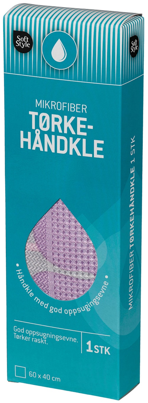 Bilde: © Soft Style / Kolonial.no Soft Style Mikrofiber Tørkehåndkle 1 stk