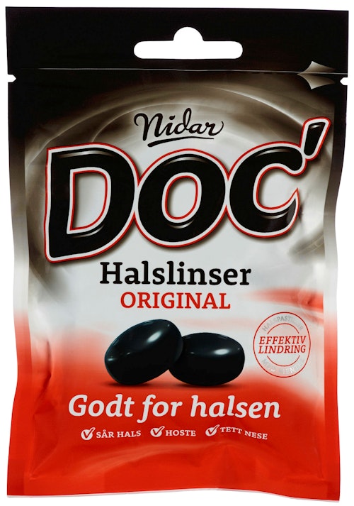 Bilde: © Nidar / Kolonial.no Nidar Doc Halslinser Original, 60 g