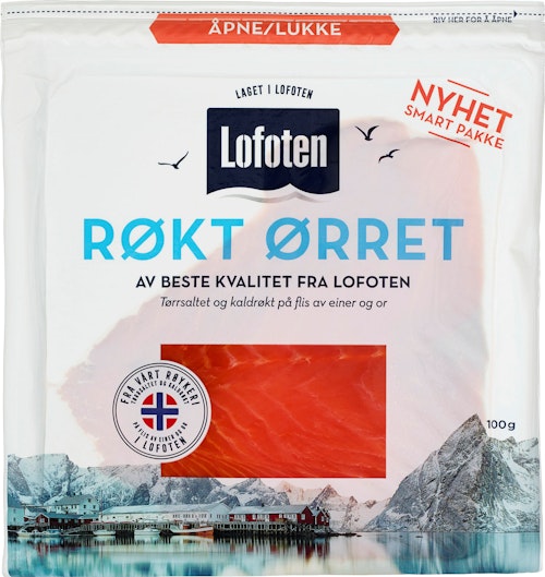 Bilde: © Lofoten / Oda Lofoten Einerrøkt Ørret Skivet 100 g