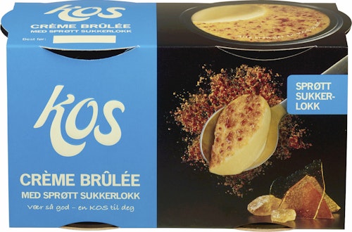 Bilde: © Kos / Kolonial.no Kos Kos Crème Brûlée 2x133g, 266 g