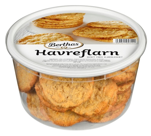 Bilde: © Berthas / Kolonial.no Berthas Berthas Havreflarn 0,3 kg