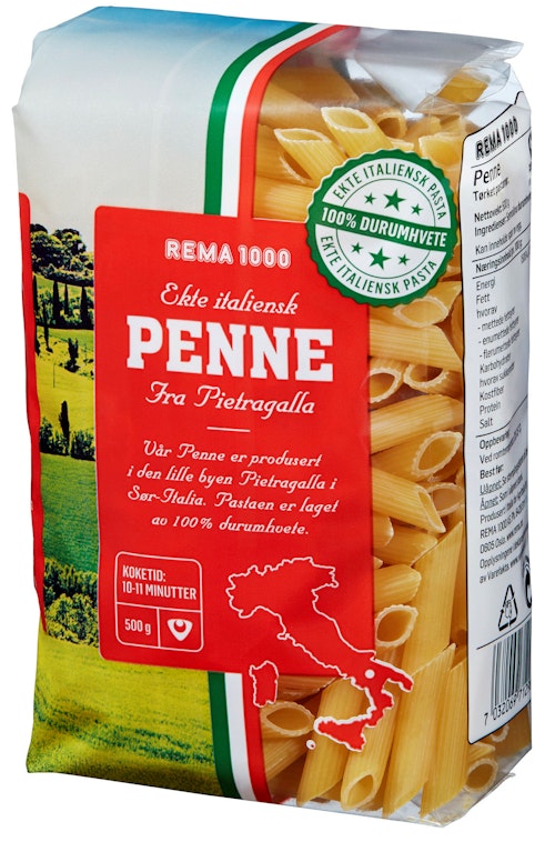 Bilde: © REMA 1000 / Oda REMA 1000 Penne 500 g
