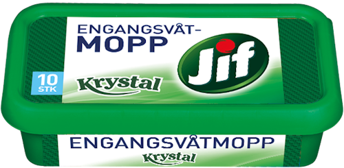Bilde: © Jif / Oda Jif Engangsvåtmopp Krystal, 10 stk