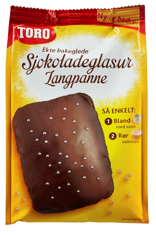 Bilde: © Toro / Kolonial.no Toro Sjokoladeglasur Langpanne 278 g