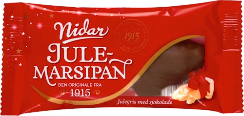 Bilde: © Nidar / Kolonial.no Nidar Liten Marsipangris med Sjokolade 65 g