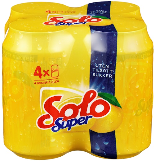Bilde: © Solo / Kolonial.no Solo Solo Super Boks 4 x 0,33l, 1,32 l