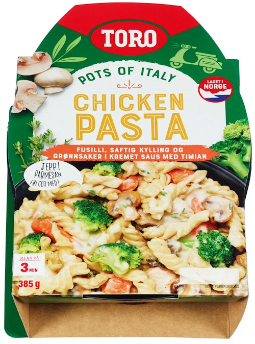 Bilde: © Toro / Kolonial.no Toro Kylling & Pasta 385 g