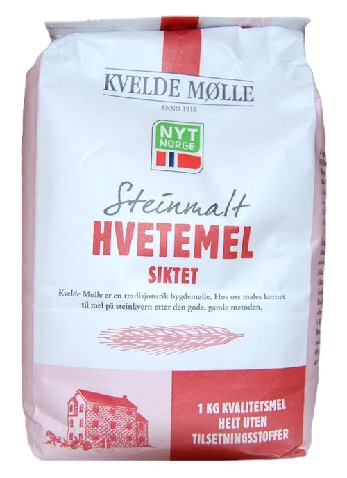 Bilde: © Kvelde Mølle / Oda Kvelde Mølle Siktet Hvetemel 1 kg
