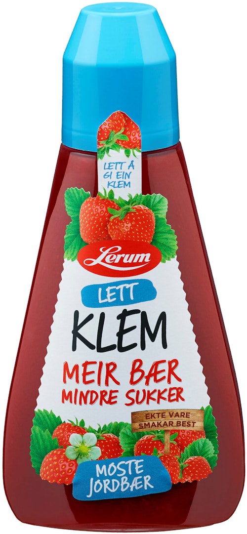 Bilde: © Lerum / Kolonial.no Lerum Lett Klem Jordbær 400 g