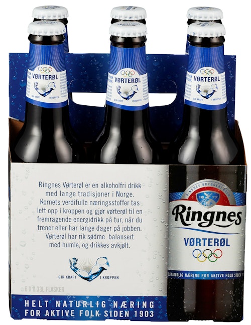 Bilde: © Ringnes / Kolonial.no Ringnes Ringnes Vørterøl Flaske 6 x 0,33l, 1,98 l